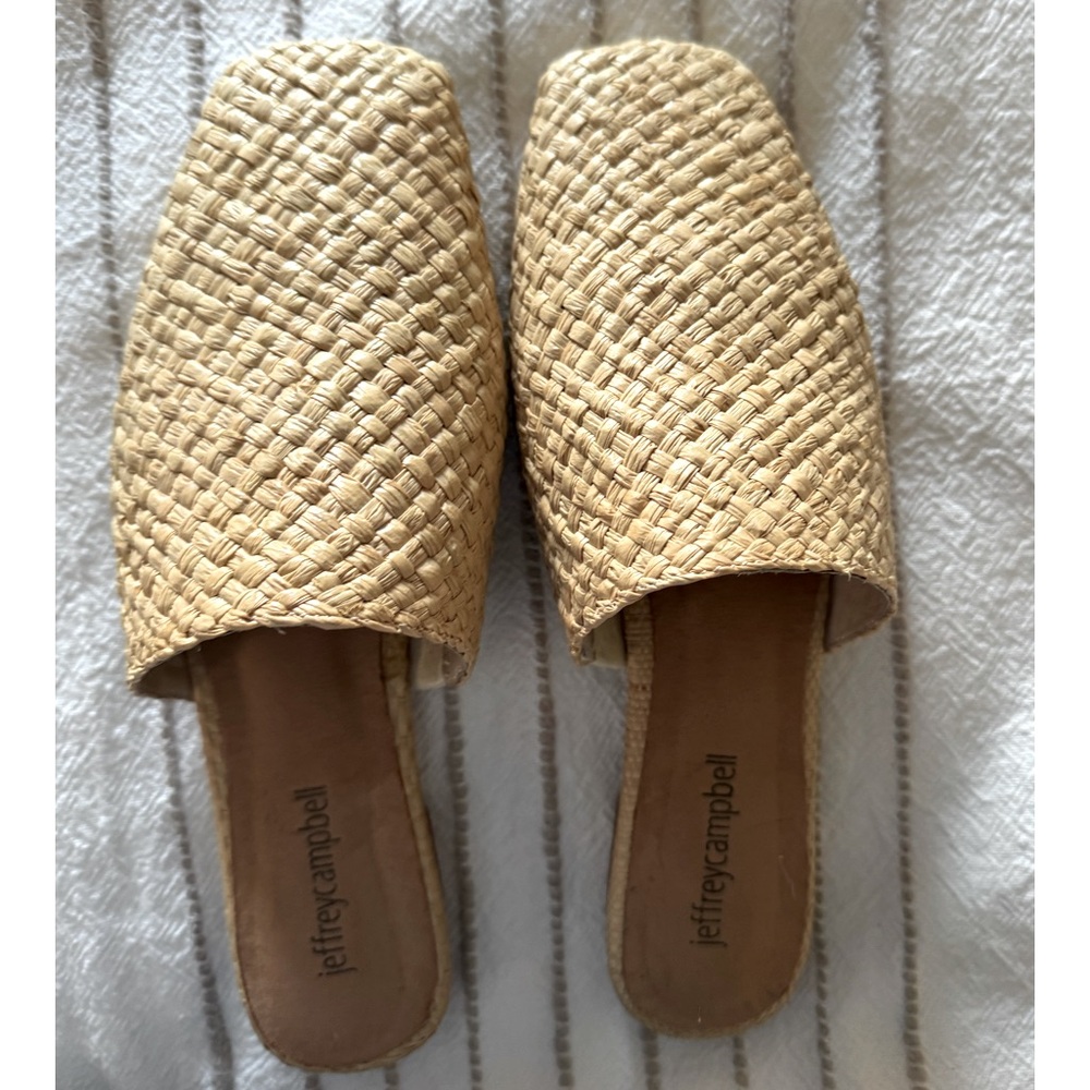Jeffrey Campbell woven mule flats